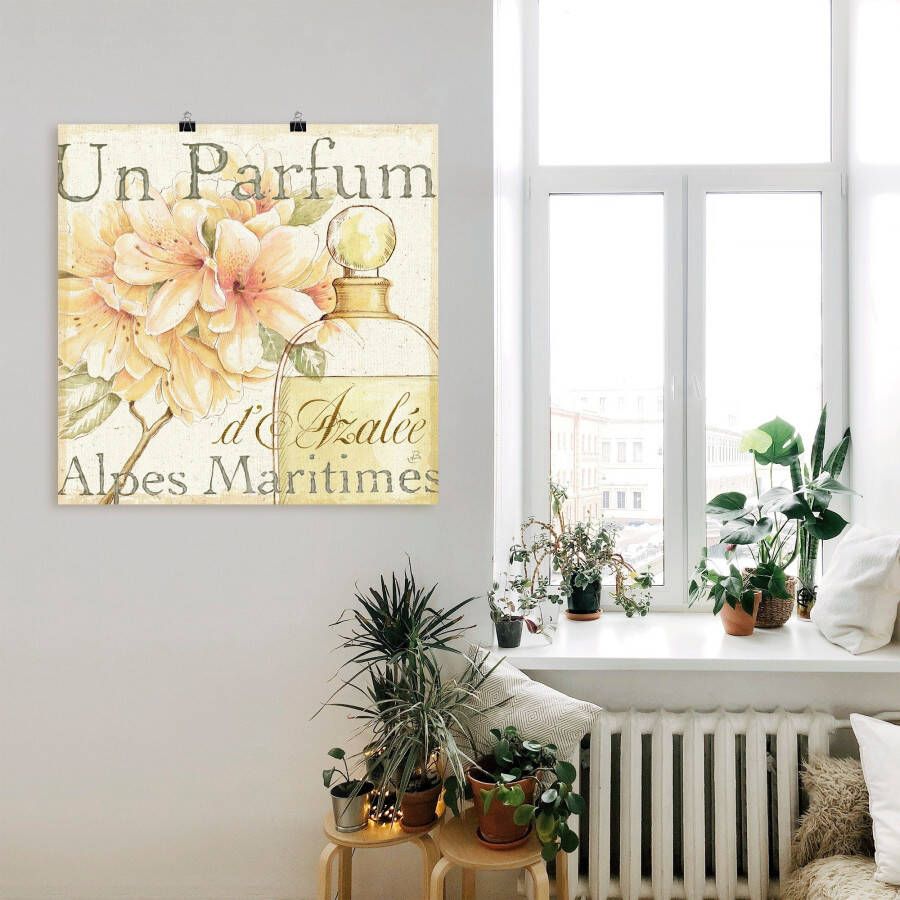 Artland Poster Bloemen en parfum III als artprint op linnen muursticker of poster in verschillende maten