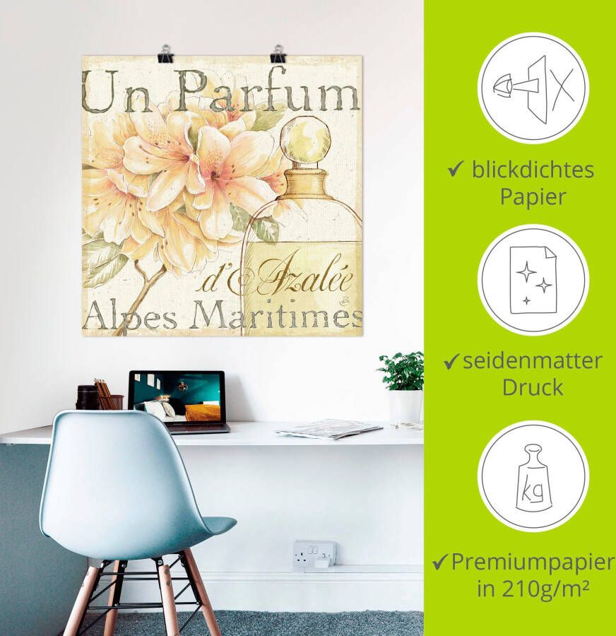 Artland Poster Bloemen en parfum III als artprint op linnen muursticker of poster in verschillende maten