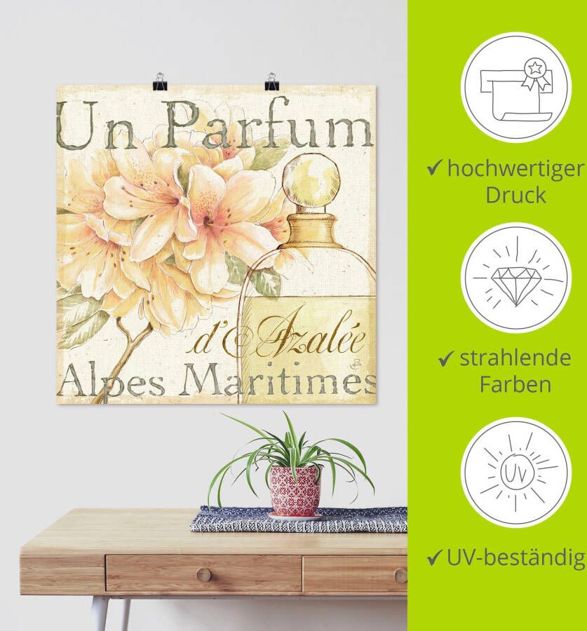 Artland Poster Bloemen en parfum III als artprint op linnen muursticker of poster in verschillende maten