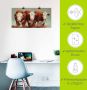 Artland Poster Drie van dezelfde als artprint van aluminium artprint op linnen muursticker of poster in verschillende maten - Thumbnail 4