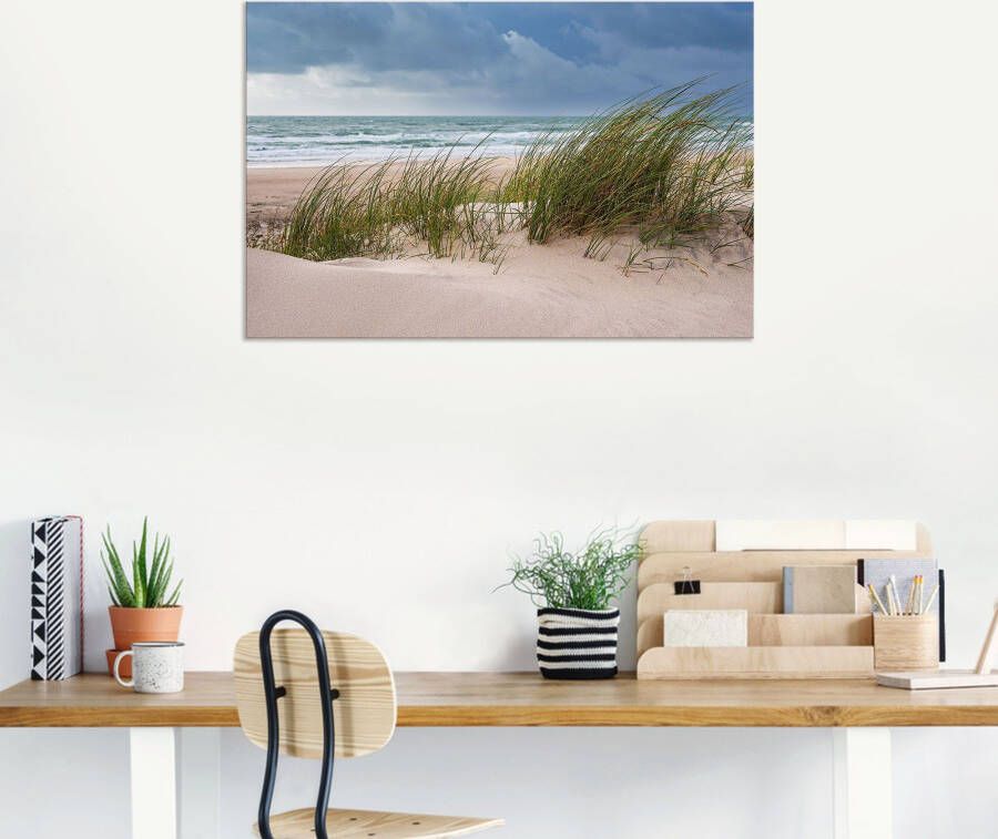 Artland Poster Duin en strand bij Hirtshals Denemarken als artprint van aluminium artprint voor buiten artprint op linnen in verschillende maten