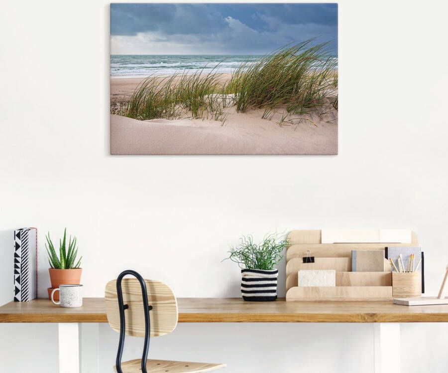 Artland Poster Duin en strand bij Hirtshals Denemarken als artprint van aluminium artprint voor buiten artprint op linnen in verschillende maten