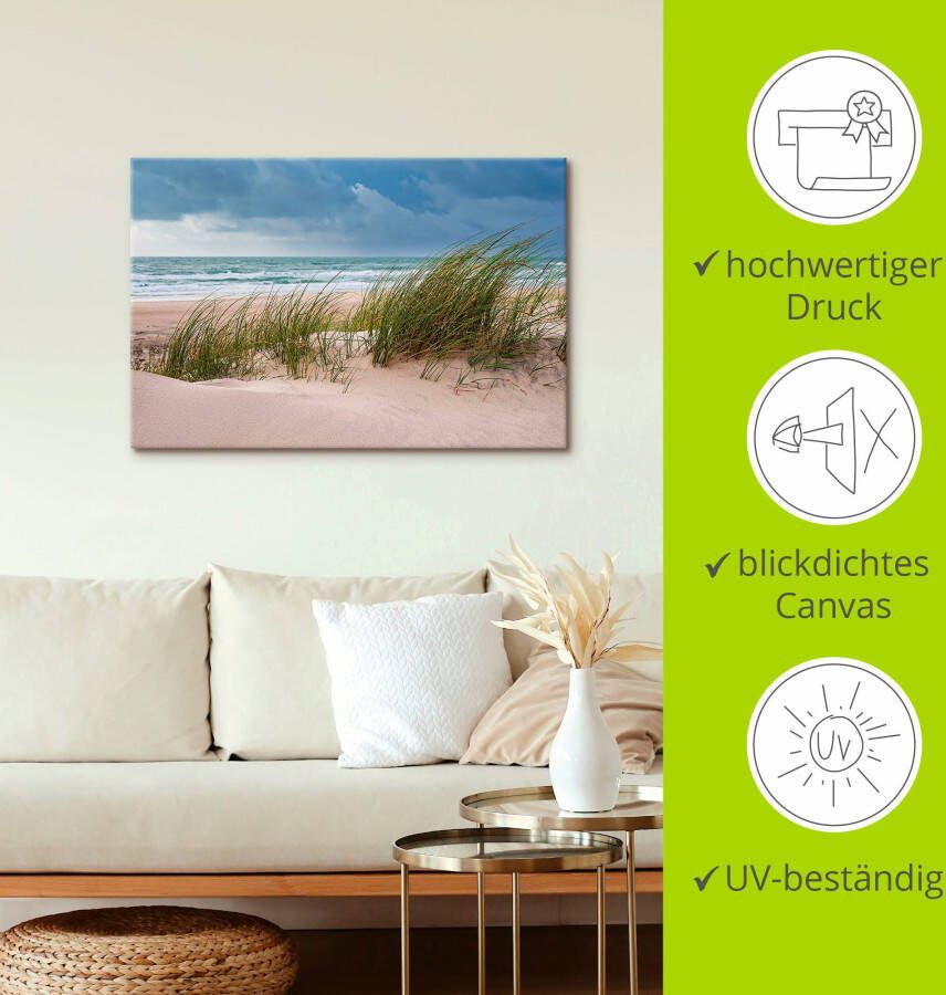 Artland Poster Duin en strand bij Hirtshals Denemarken als artprint van aluminium artprint voor buiten artprint op linnen in verschillende maten