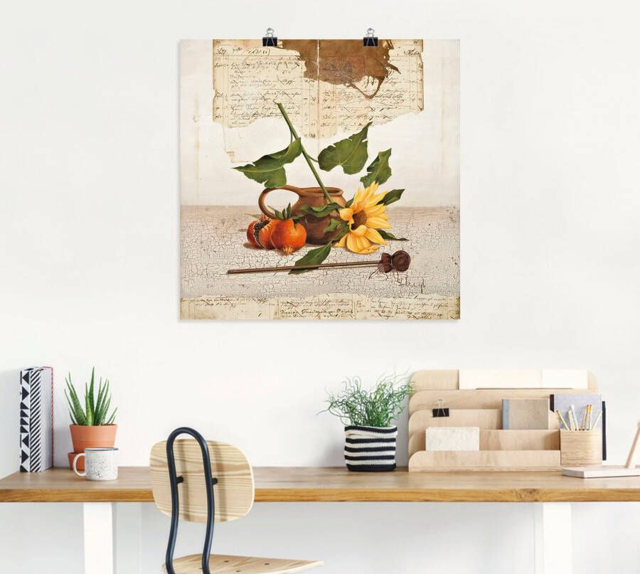 Artland Poster Genieten van vruchten in de zon als artprint op linnen muursticker of poster in verschillende maten