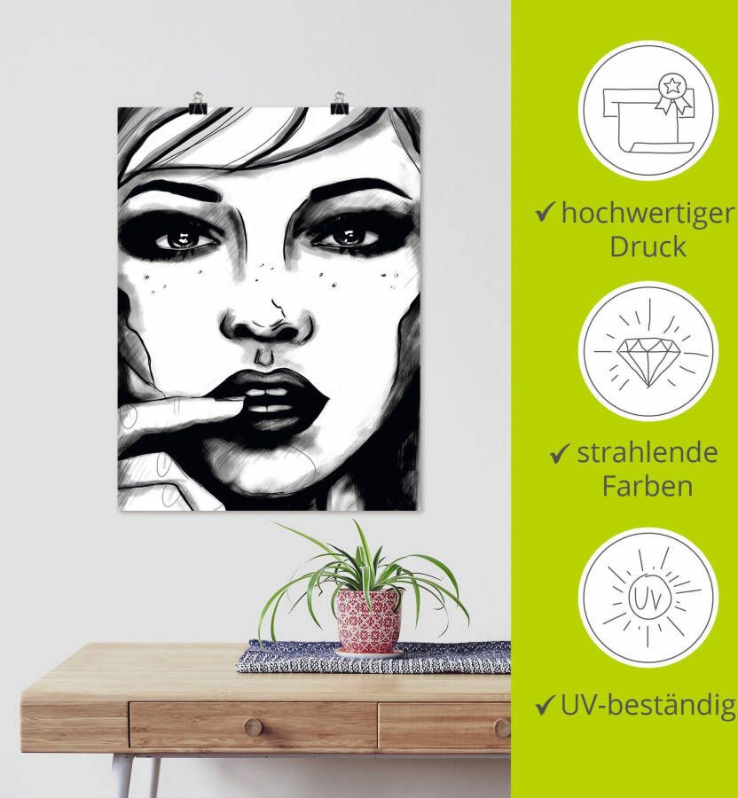 Artland Poster In Your Eyes als artprint van aluminium artprint op linnen muursticker of poster in verschillende maten