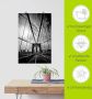 Artland Poster New York City Machtige Brooklyn Bridge als artprint van aluminium artprint op linnen muursticker of poster in verschillende maten - Thumbnail 5