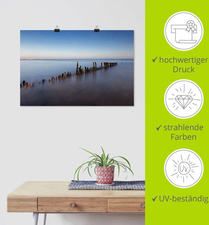 Artland Poster Planken als artprint van aluminium artprint op linnen muursticker of poster in verschillende maten