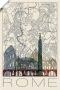 Artland Poster Retro kaart Rome Italië en skyline als artprint van aluminium artprint op linnen muursticker of poster in verschillende maten - Thumbnail 4