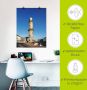 Artland Poster Vuurtoren met Teepott in Warnemünde als artprint van aluminium artprint op linnen muursticker of poster in verschillende maten - Thumbnail 4