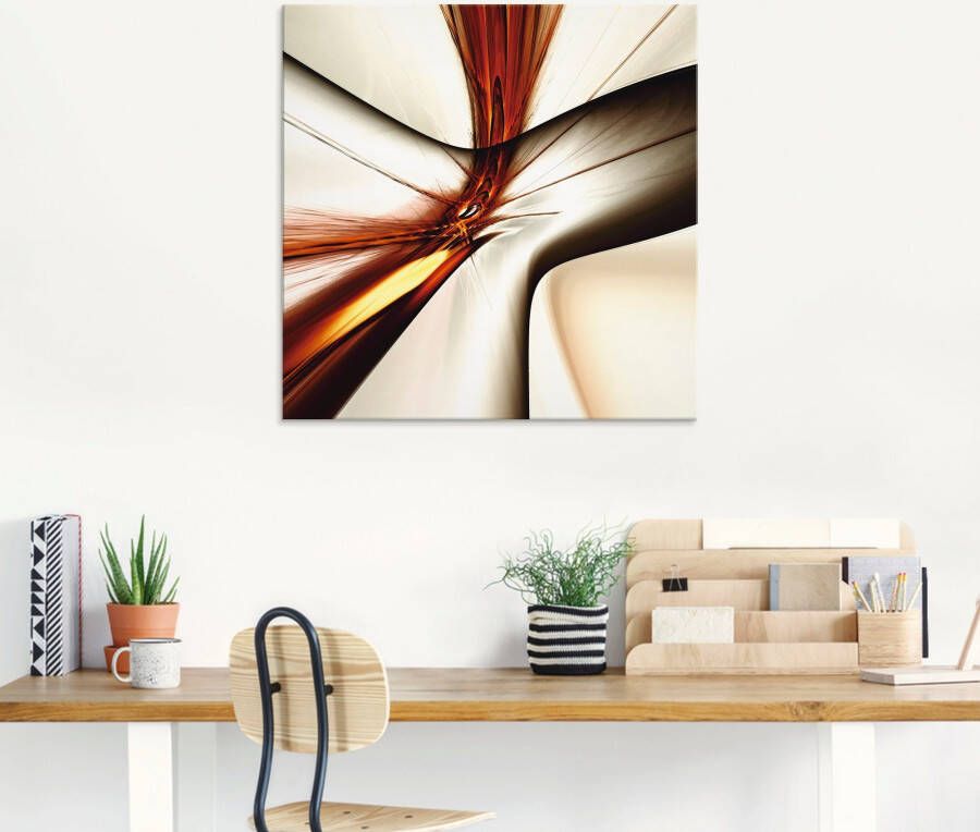 Artland Print op glas Abstract modern in verschillende maten