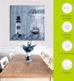 Artland Print op glas Ahoy in maritiem blauw - Thumbnail 5