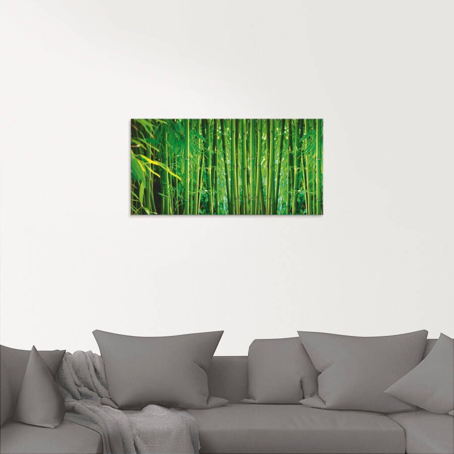 Artland Print op glas Bamboe II in verschillende maten