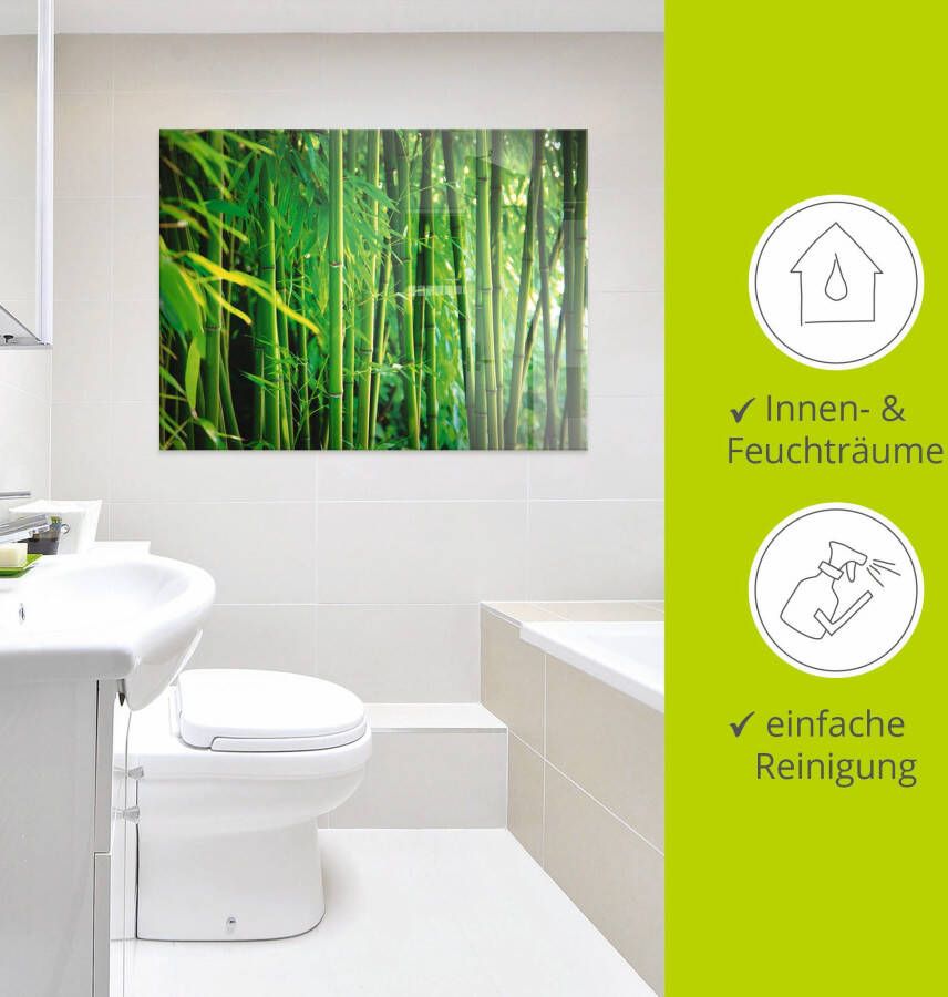 Artland Print op glas Bamboe I in verschillende maten