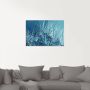 Artland Print op glas Blauwe glinsterende pluizenbol - Thumbnail 2