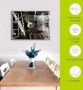 Artland Print op glas Blik uit het venster pimpelmees - Thumbnail 6