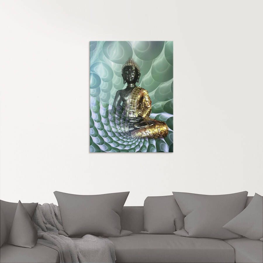 Artland Print op glas Boeddha s droomwereld CB