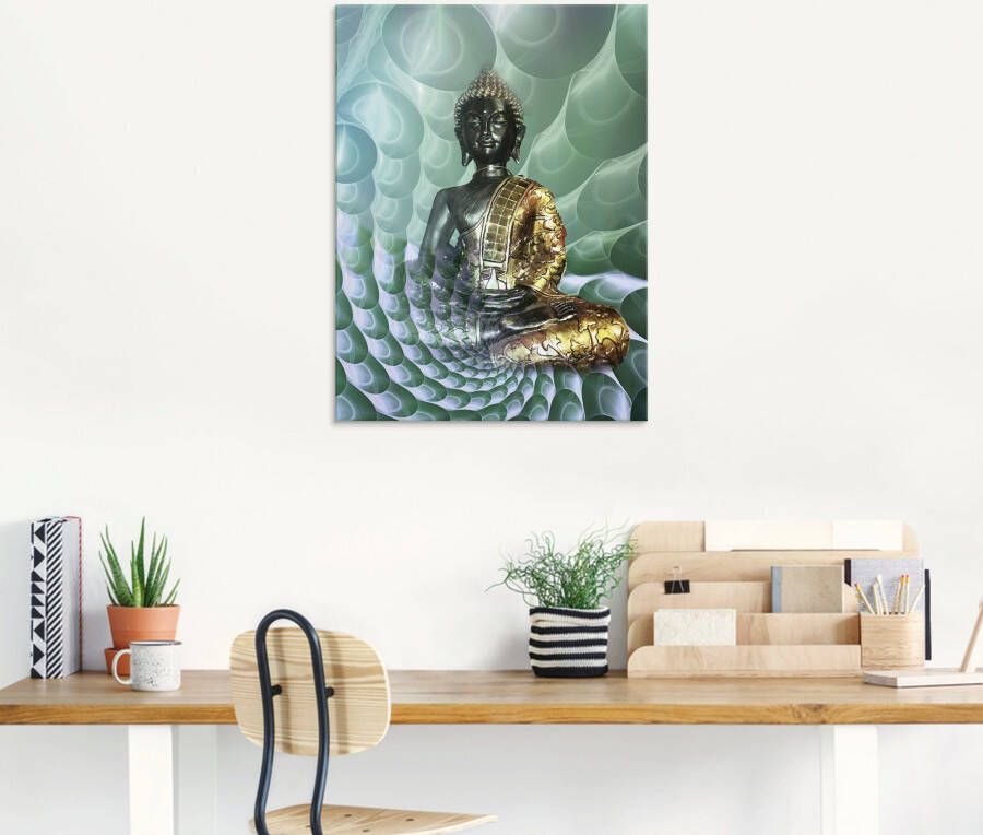 Artland Print op glas Boeddha s droomwereld CB
