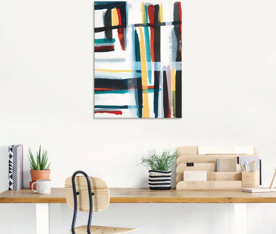 Artland Print op glas Boekenkast I in verschillende maten