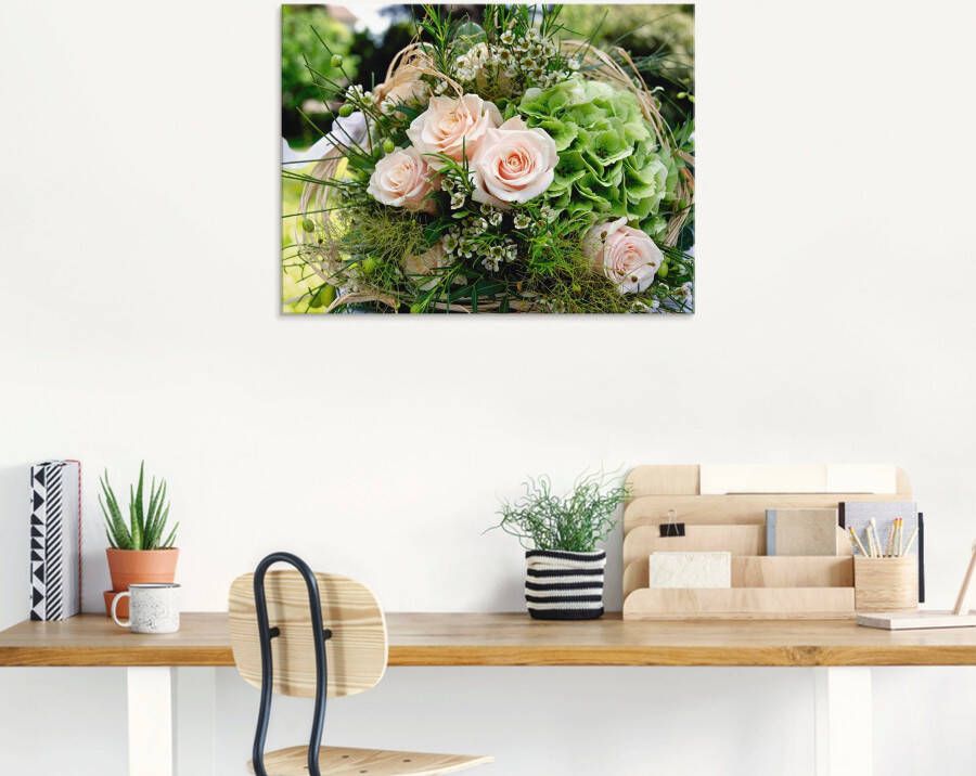 Artland Print op glas Bos bloemen in verschillende maten