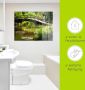 Artland Print op glas Brug in tuin in verschillende maten - Thumbnail 4