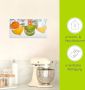 Artland Print op glas Citrusvruchten vallen in helder water - Thumbnail 4