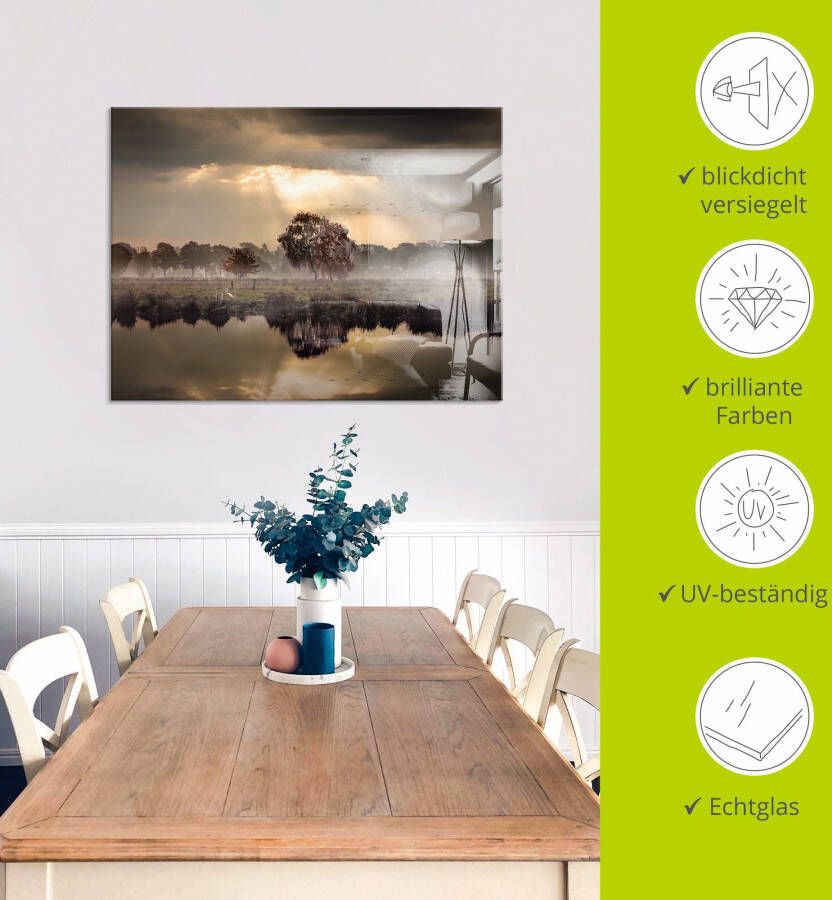 Artland Print op glas De herfst in zijn stille eenzaamheid