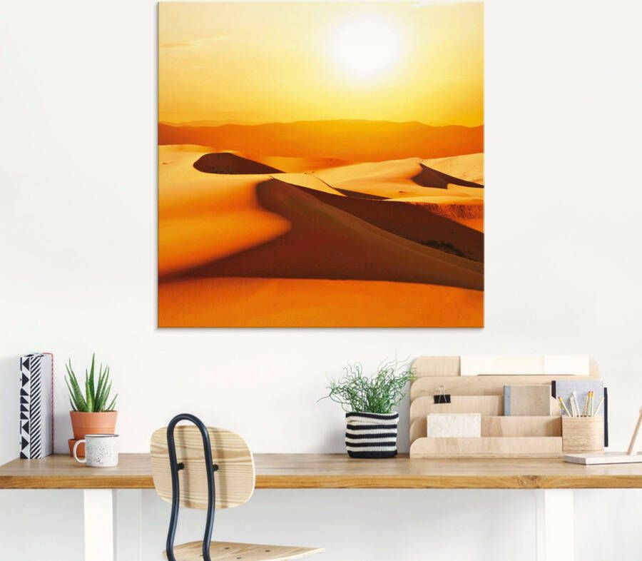 Artland Print op glas Duinen in verschillende maten