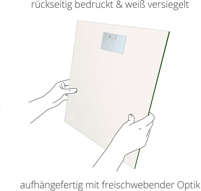 Artland Print op glas Düsseldorf Medienhafen 2 in verschillende maten