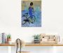 Artland Print op glas Een meisje met een fiets - Thumbnail 2