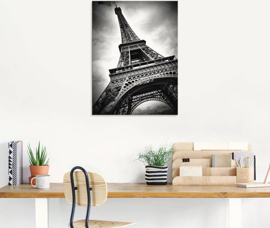 Artland Print op glas Eiffeltoren Parijs in verschillende maten