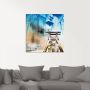 Artland Print op glas Essen skyline abstracte collage II - Thumbnail 3