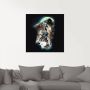 Artland Print op glas Fantasie wolf wolven met maan - Thumbnail 2