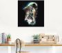 Artland Print op glas Fantasie wolf wolven met maan - Thumbnail 3
