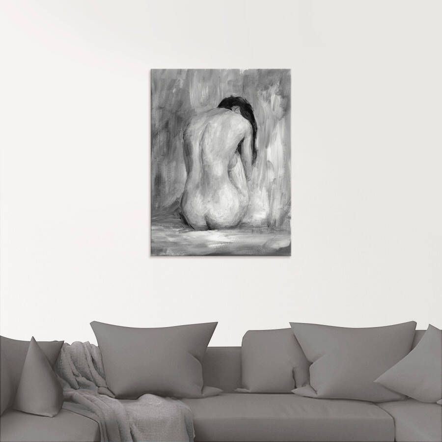 Artland Print op glas Figuur in zwart & wit II