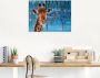 Artland Print op glas Giraf in verschillende maten - Thumbnail 2