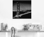 Artland Print op glas Golden Gate Bridge in de avond I - Thumbnail 2