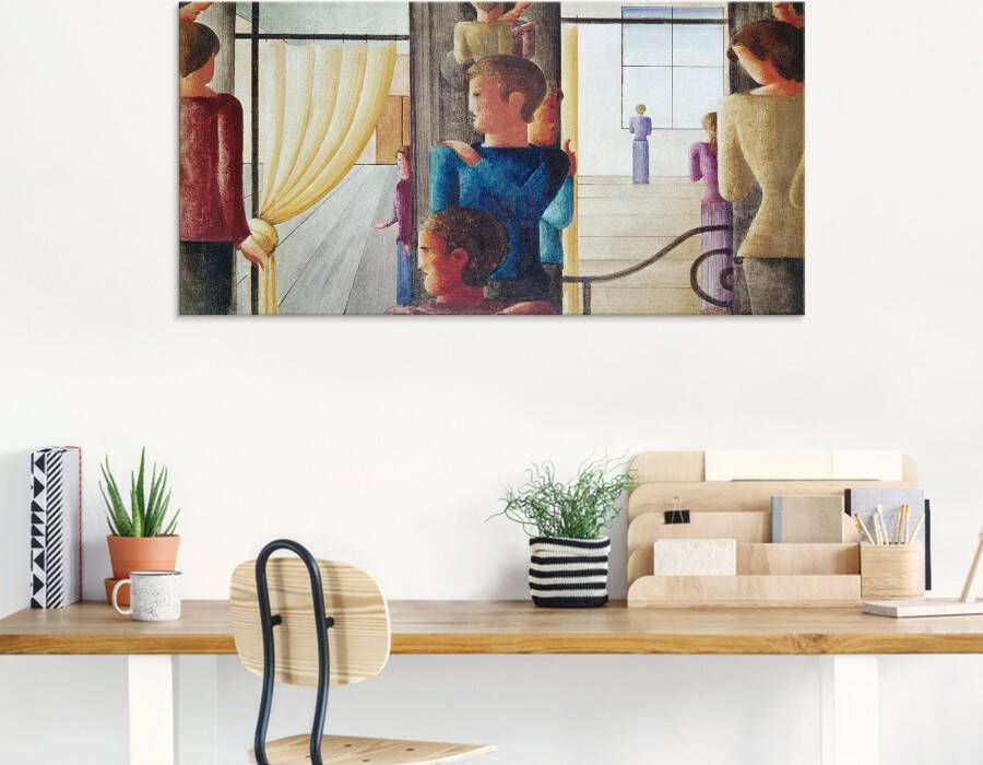 Artland Print op glas Groep van twaalf met interieur. 1930