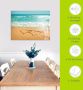 Artland Print op glas Harten in het zand in verschillende maten - Thumbnail 5