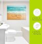 Artland Print op glas Harten in het zand in verschillende maten - Thumbnail 4