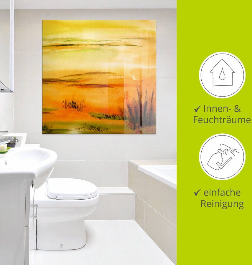 Artland Print op glas Heet zand in verschillende maten