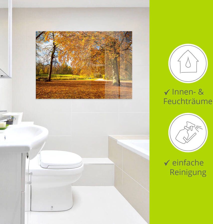 Artland Print op glas Herfst bij slot Nymphenburg