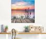 Artland Print op glas Het meer in de kleuren van de wolken - Thumbnail 3