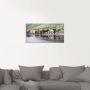 Artland Print op glas IJslandse paarden XIV in verschillende maten - Thumbnail 3