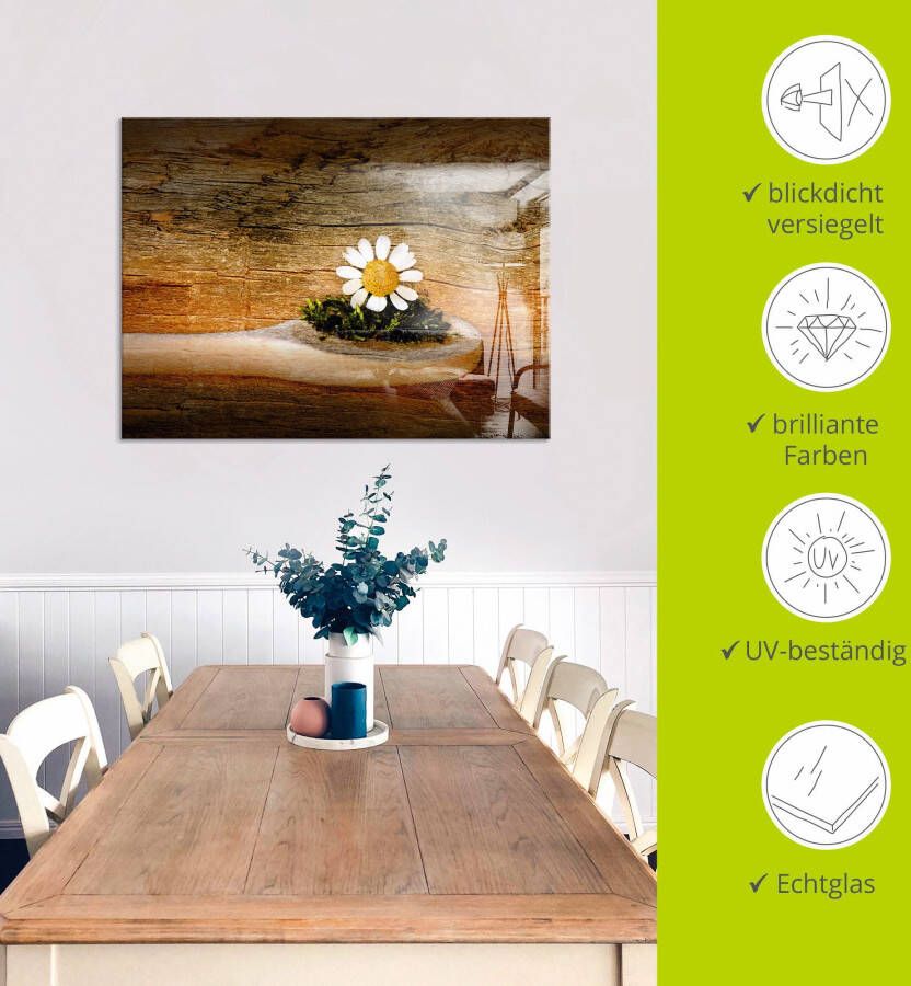Artland Print op glas Kamille in verschillende maten