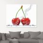 Artland Print op glas Kersen met spatwater - Thumbnail 3