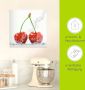 Artland Print op glas Kersen met spatwater - Thumbnail 4
