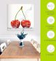 Artland Print op glas Kersen met spatwater - Thumbnail 5