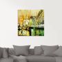 Artland Print op glas Keulen Skyline abstracte collage - Thumbnail 2