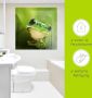 Artland Print op glas Kijkende kikker in verschillende maten - Thumbnail 5
