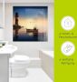 Artland Print op glas Kleine haven met vuurtoren - Thumbnail 5